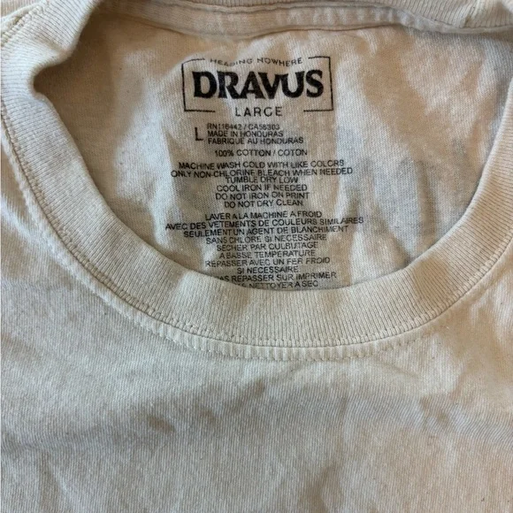 Men’s Dravus Sz Large T-shirt Heading Nowhere Casual Outdoor Preppy Boho Grunge - Picture 5 of 7